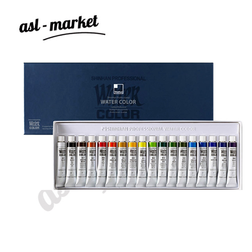 آبرنگ بسته ۱۸ رنگ شین هان آرت ShinHanArt حجم ۷ ۵ میلی لیتر