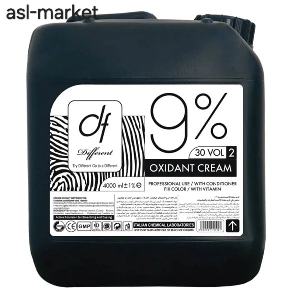اکسیدان ۹ درصدی دیفرنت df با حجم ۴ لیتر Different Oxidant Cream Vol30 9%