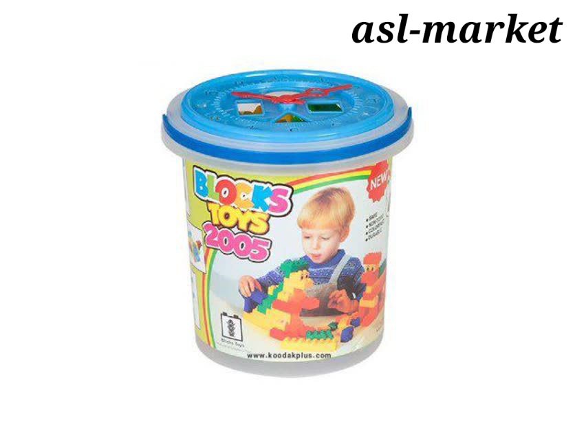 بلوک خانه سازی ۷۳قطعه همراه سطل