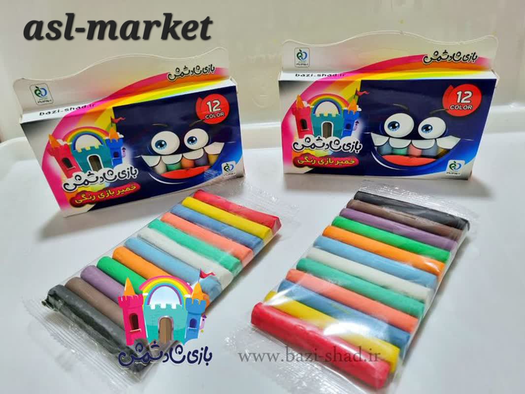 خمیربازی بازیشاد ۱۲رنگ مقوایی