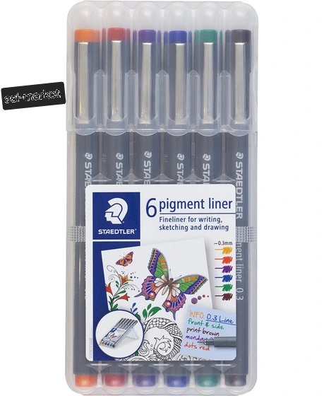 راپید مهندسی6 رنگ ضخامت 0.3 استدلر staedtler