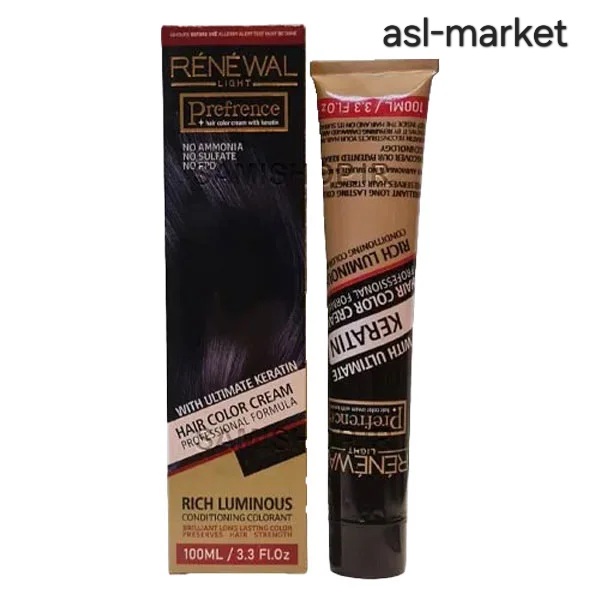 رنگ مو رنوال (بدون آمونیاک) سری بژ Beige ReneWal Light Prefrence No Ammomia Hair Color Cream Beige Series