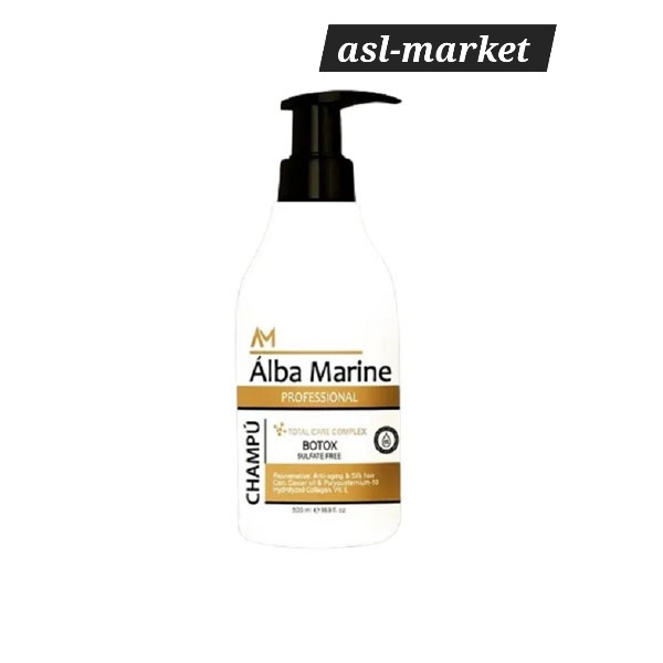 شامپو بدون سولفات بوتاکس مو آلبا مارین Alba Marine Botox Total Care Complex Shampoo