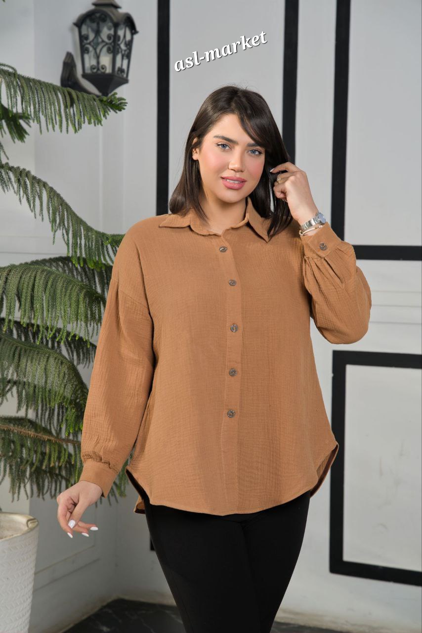 مانتو شومیز یقه مردانه