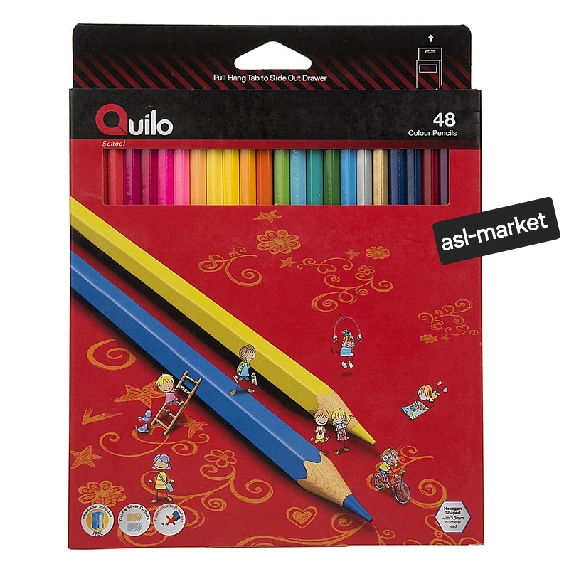 مداد رنگی 48 رنگ کوییلو کد 634014 Quilo 634014 48 Color Pencil