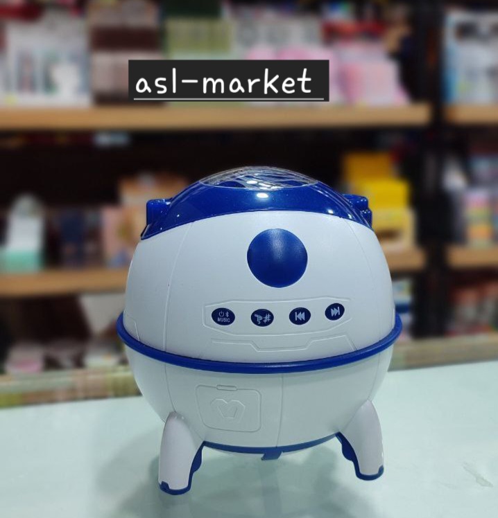 پروجکشن فضایی سفید آبی اسپیکردار