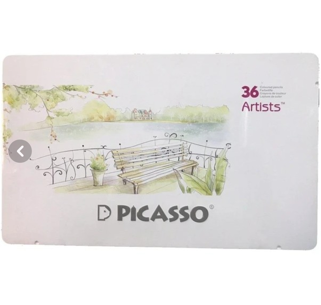 مداد رنگی 36 رنگ جعبه فلزی پیکاسو مدل آرتیست